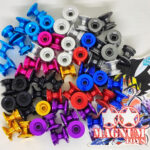 rep tamiya 15418 double aluminum rollers w/ rubber rings ( 13-12mm ) / roller dobel karet